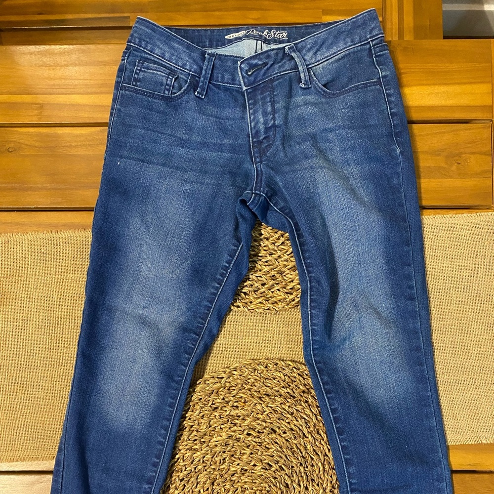Old Navy Women's Rock Star Cropped Jeans Size6 Reg